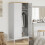 VidaXL (white) vidaXL Wardrobe Closet Clothes Organiser Storage Cupboard Solid Wood Pine 3