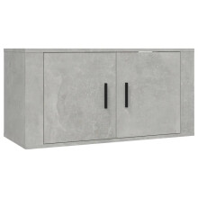 (concrete grey, 80 x 34.5 x 40 cm/ 1 pcs) vidaXL Wall Mounted TV Cabinet Hanging TV Stand TV Unit Entertainment Centre
