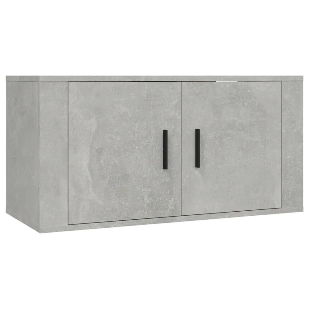 Vidaxl (Concrete Grey, 80 X 34.5 X 40 Cm/ 1 Pcs) Wall Mounted Tv Cabinet Hanging Tv Stand Tv Unit Entertainment Centre