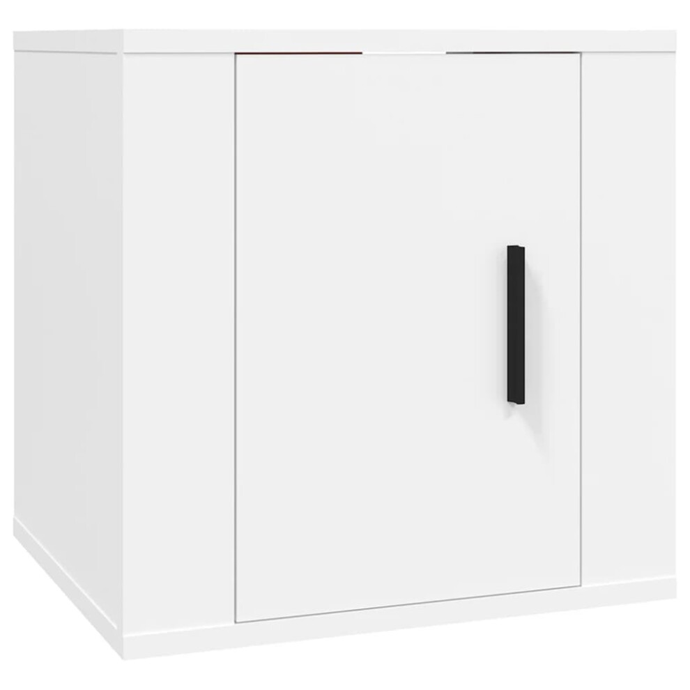 Vidaxl (White, 40 X 34.5 X 40 Cm/ 1 Pcs) Wall Mounted Tv Cabinet Hanging Tv Stand Tv Unit Entertainment Centre