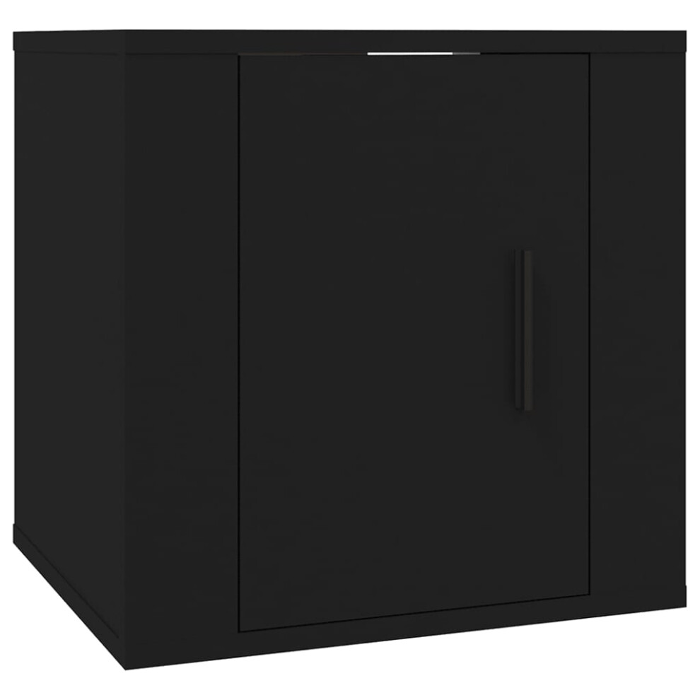 Vidaxl (Black, 40 X 34.5 X 40 Cm/ 1 Pcs) Wall Mounted Tv Cabinet Hanging Tv Stand Tv Unit Entertainment Centre