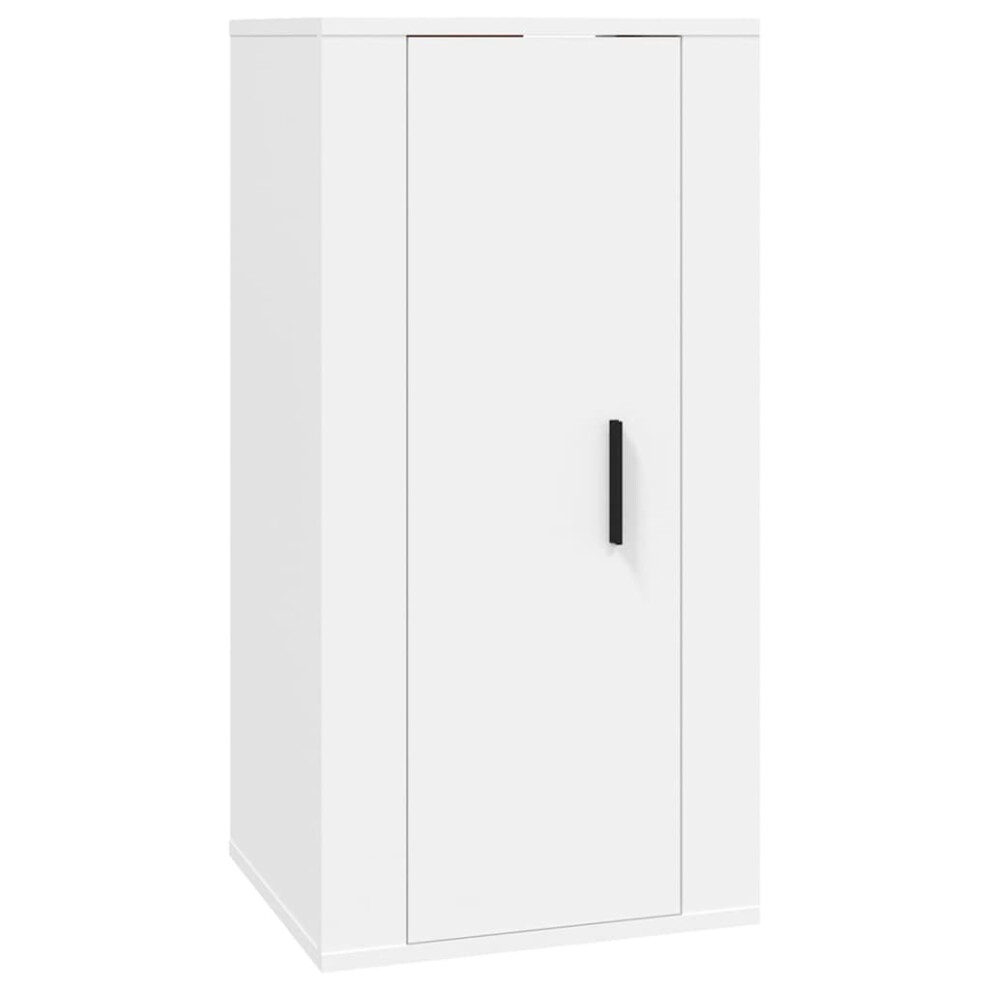 Vidaxl (White, 40 X 34.5 X 80 Cm/ 1 Pcs) Wall Mounted Tv Cabinet Hanging Tv Stand Tv Unit Entertainment Centre