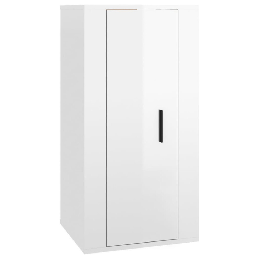 Vidaxl (High Gloss 40 X 34.5 X 80 Cm/ 1 Pcs) Wall Mounted Tv Cabinet Hanging Tv Stand Tv Unit Entertainment Centre White