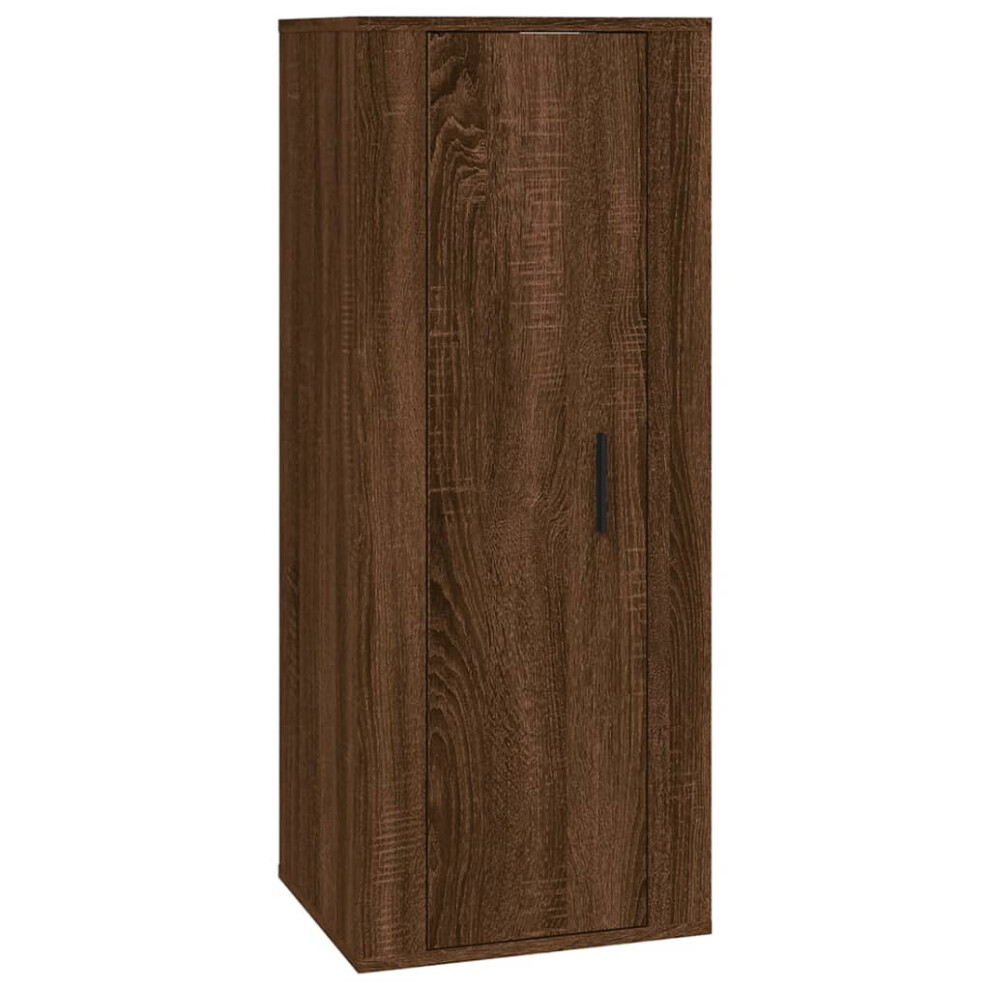 Vidaxl (Brown Oak, 40 X 34.5 X 100 Cm/ 1 Pcs) Wall Mounted Tv Cabinet Hanging Tv Stand Tv Unit Entertainment Centre