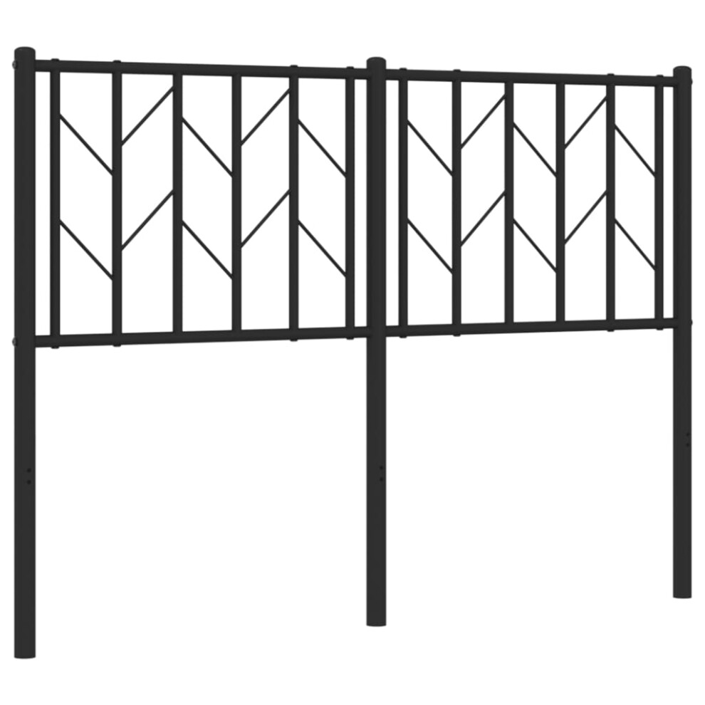 (black, 120 cm) vidaXL Metal Headboard Bedroom Home Bed Header Bed Headboard Black 200 cm