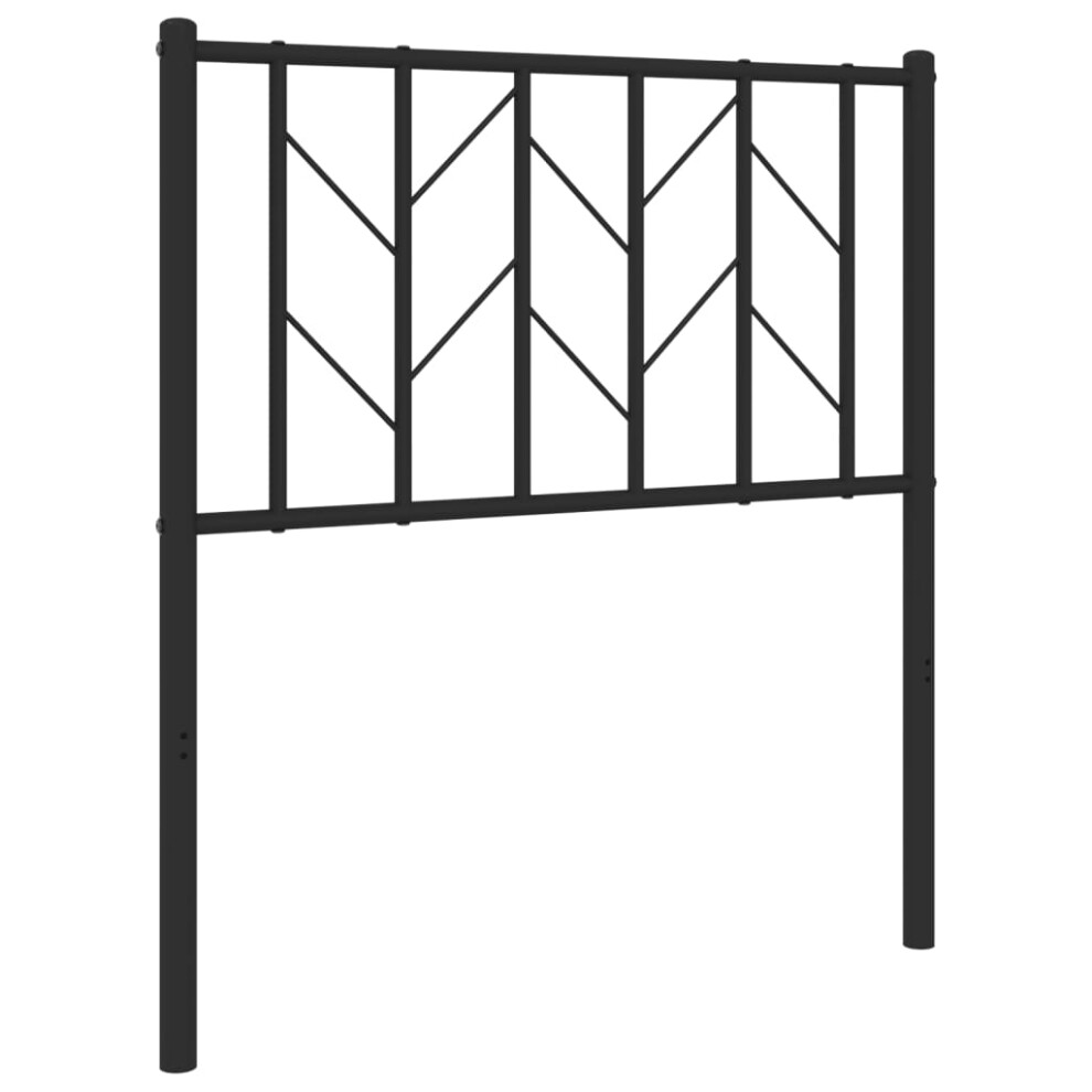 (black, 75 cm) vidaXL Metal Headboard Bedroom Home Bed Header Bed Headboard Black 200 cm