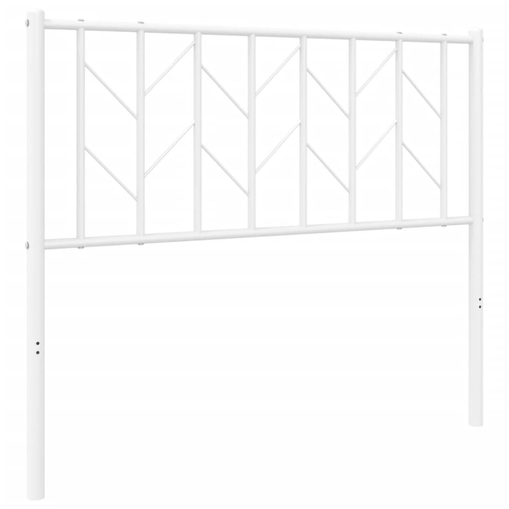 (white, 100 cm) vidaXL Metal Headboard Bedroom Home Bed Header Bed Headboard Black 200 cm