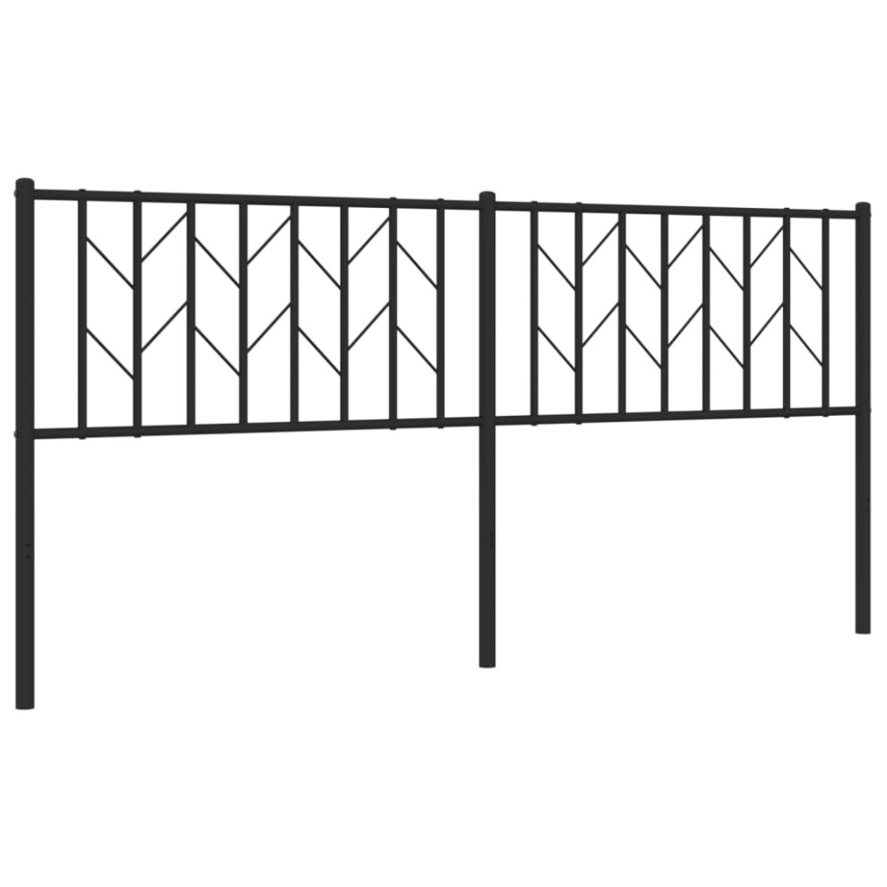 (black, 180 cm) vidaXL Metal Headboard Bedroom Home Bed Header Bed Headboard Black 200 Cm