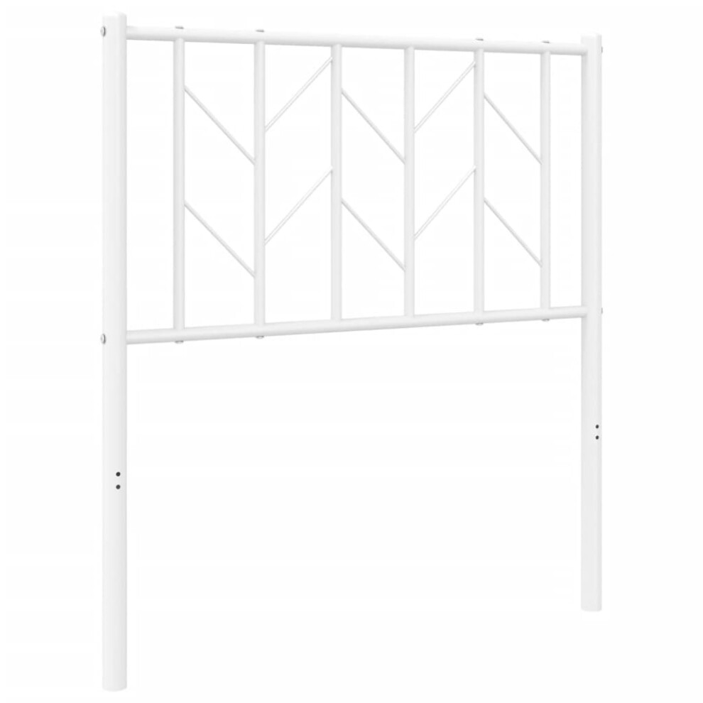 (white, 75 cm) vidaXL Metal Headboard Bedroom Home Bed Header Bed Headboard Black 200 cm