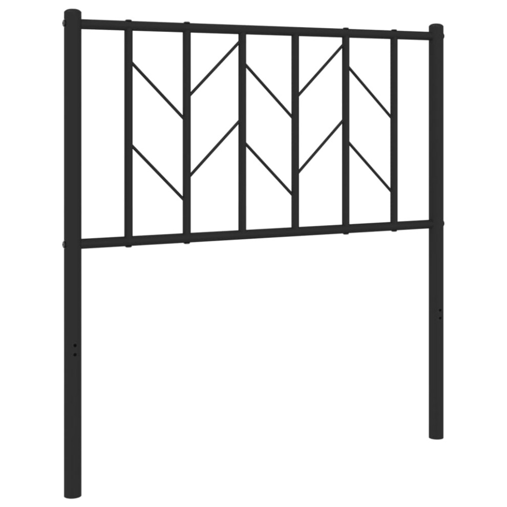 (black, 80 cm) vidaXL Metal Headboard Bedroom Home Bed Header Bed Headboard Black 200 cm