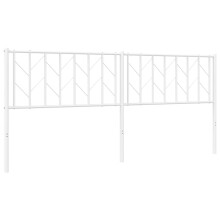 (white, 193 cm) vidaXL Metal Headboard Bedroom Home Bed Header Bed Headboard Black 200 cm
