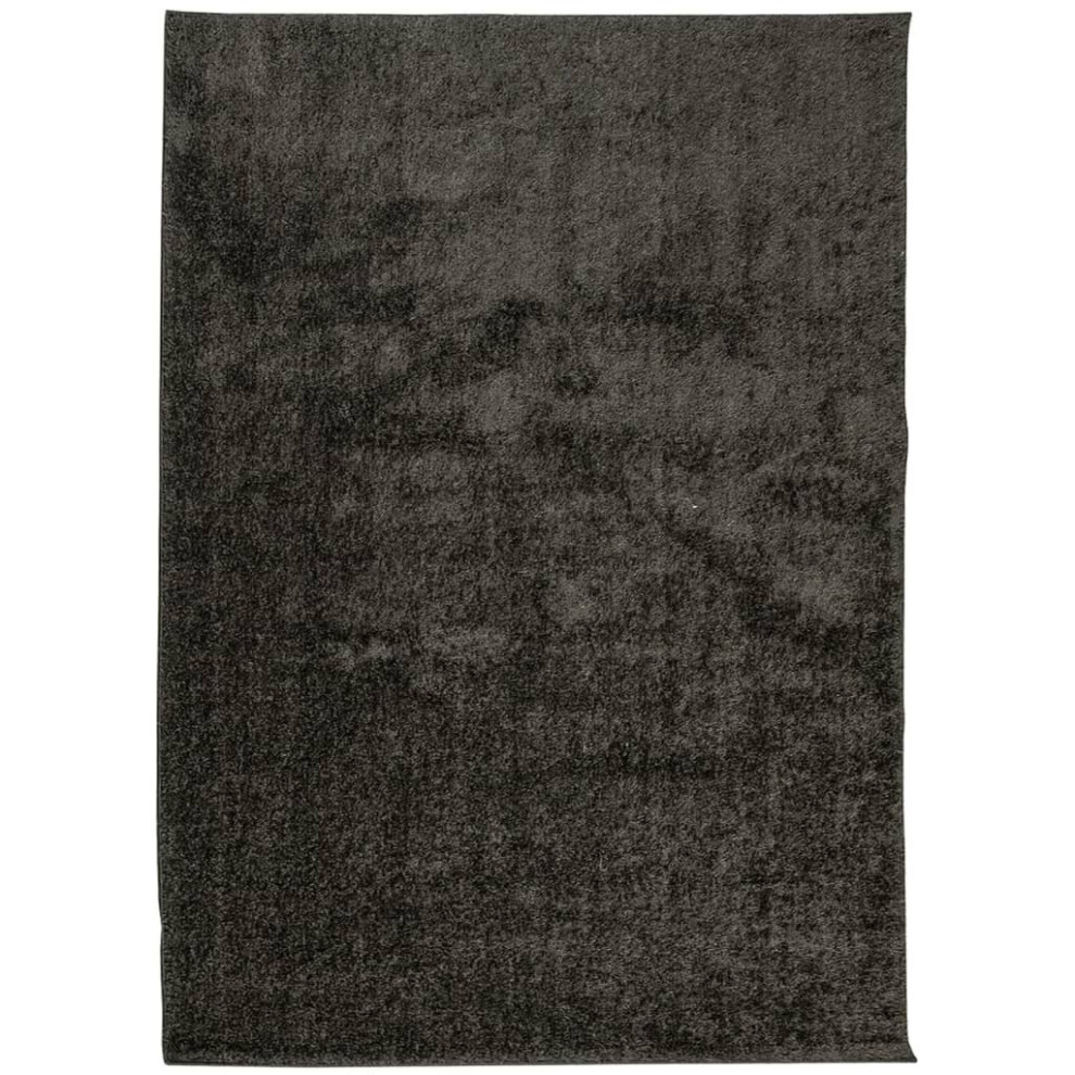 Vidaxl Anthracite (, 200 X 280 Cm) Rug Shaggy Rug Fluffy Area Rug Soft Carpet High Pile Mat Shiny Look