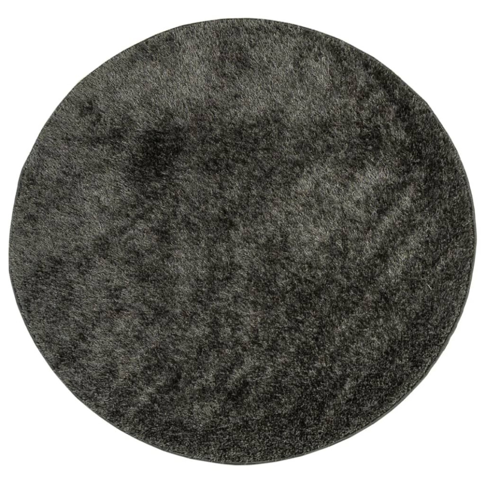 (anthracite, 200 cm) vidaXL Rug Shaggy Rug Fluffy Area Rug Soft Carpet High Pile Mat Shiny Look