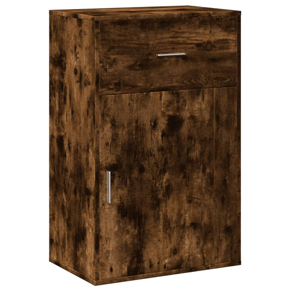 (smoked oak) vidaXL Storage Cabinet Side Cabinet Sideboard Storage Cupboard Engineered Wood