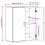 VidaXL (concrete grey) vidaXL Sideboard Cupboard Side Cabinet Highboard Concrete Grey Engineered Wood 10