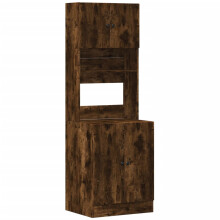 (smoked oak, 60 x 50 x 180 cm) vidaXL Kitchen Cabinet Storage Unit Sideboard Tall Cupboard Engineered Wood