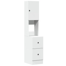 (white, 35 x 50 x 180 cm) vidaXL Kitchen Cabinet Storage Unit Sideboard Tall Cupboard Engineered Wood