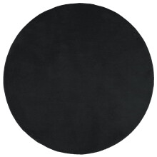 vidaXL Teppich OVIEDO Kurzflor Schwarz Ø 160 cm
