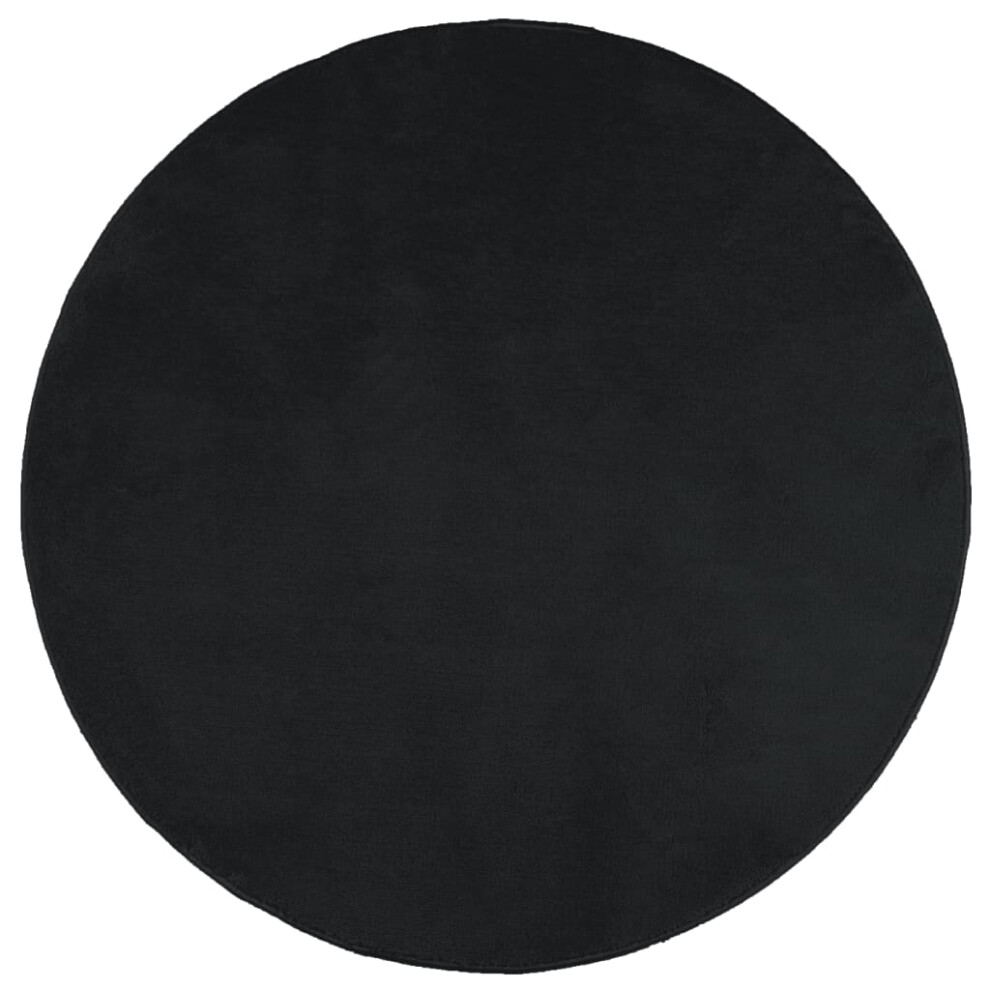 Vidaxl (Black, 160 Cm) Rug Short Pile Soft And Washable Rug Floor Mat Area Rug Carpet Red