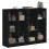 VidaXL (black) vidaXL Bookcase with Doors Bookshelf Storage Rack Cabinet Engineered Wood 5