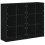 VidaXL (black) vidaXL Bookcase with Doors Bookshelf Storage Rack Cabinet Engineered Wood 2