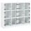 VidaXL (white) vidaXL Bookcase with Doors Bookshelf Storage Rack Cabinet Engineered Wood 2