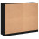 VidaXL (black) vidaXL Bookcase with Doors Bookshelf Storage Rack Cabinet Engineered Wood 9