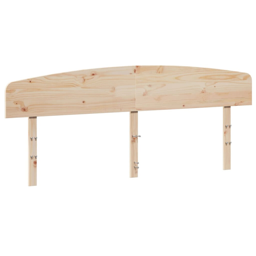 Vidaxl (Natural, 200 Cm) Headboard Home Decor Bedroom Bed Header Bed Headboard Solid Wood Pine