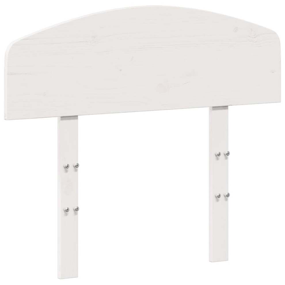 Vidaxl (, 75 Cm) Headboard Home Decor Bedroom Bed Header Bed Headboard Solid Wood Pine White