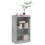 VidaXL (concrete grey) vidaXL Sideboard with LED Lights Cupboard Highboard Side Cabinet Concrete Grey 5
