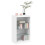 VidaXL (white) vidaXL Sideboard with LED Lights Cupboard Highboard Side Cabinet Concrete Grey 5