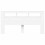 VidaXL (white) vidaXL LED Headboard Bed Header Bedroom Storage Bed Headboard Engineered Wood 5