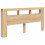 VidaXL (sonoma oak) vidaXL LED Headboard Bed Header Bedroom Storage Bed Headboard Engineered Wood 3