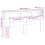 VidaXL (sonoma oak) vidaXL LED Headboard Bed Header Bedroom Storage Bed Headboard Engineered Wood 4