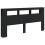 VidaXL (black) vidaXL LED Headboard Bed Header Bedroom Storage Bed Headboard Engineered Wood 3