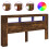 VidaXL (smoked oak) vidaXL LED Headboard Bed Header Bedroom Storage Bed Headboard Engineered Wood 2