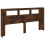 VidaXL (smoked oak) vidaXL LED Headboard Bed Header Bedroom Storage Bed Headboard Engineered Wood 6