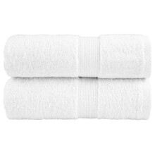 (white, 30 x 50 cm) vidaXL Premium Sauna Towels Absorbent Bath Towel 2 pcs Grey 600gsm 100% Cotton