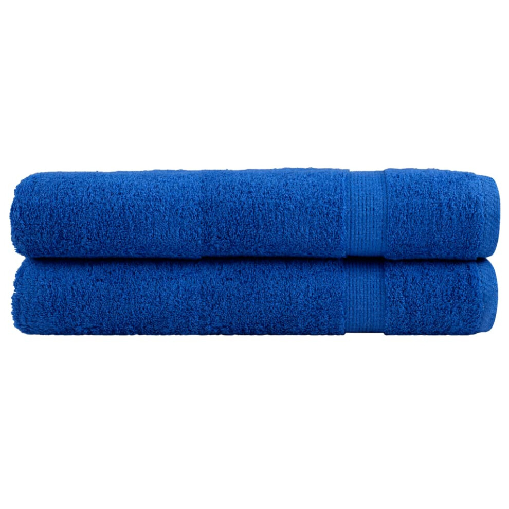 (blue, 80 x 200 cm) vidaXL Premium Sauna Towels Absorbent Bath Towel 2 pcs Grey 600gsm 100% Cotton