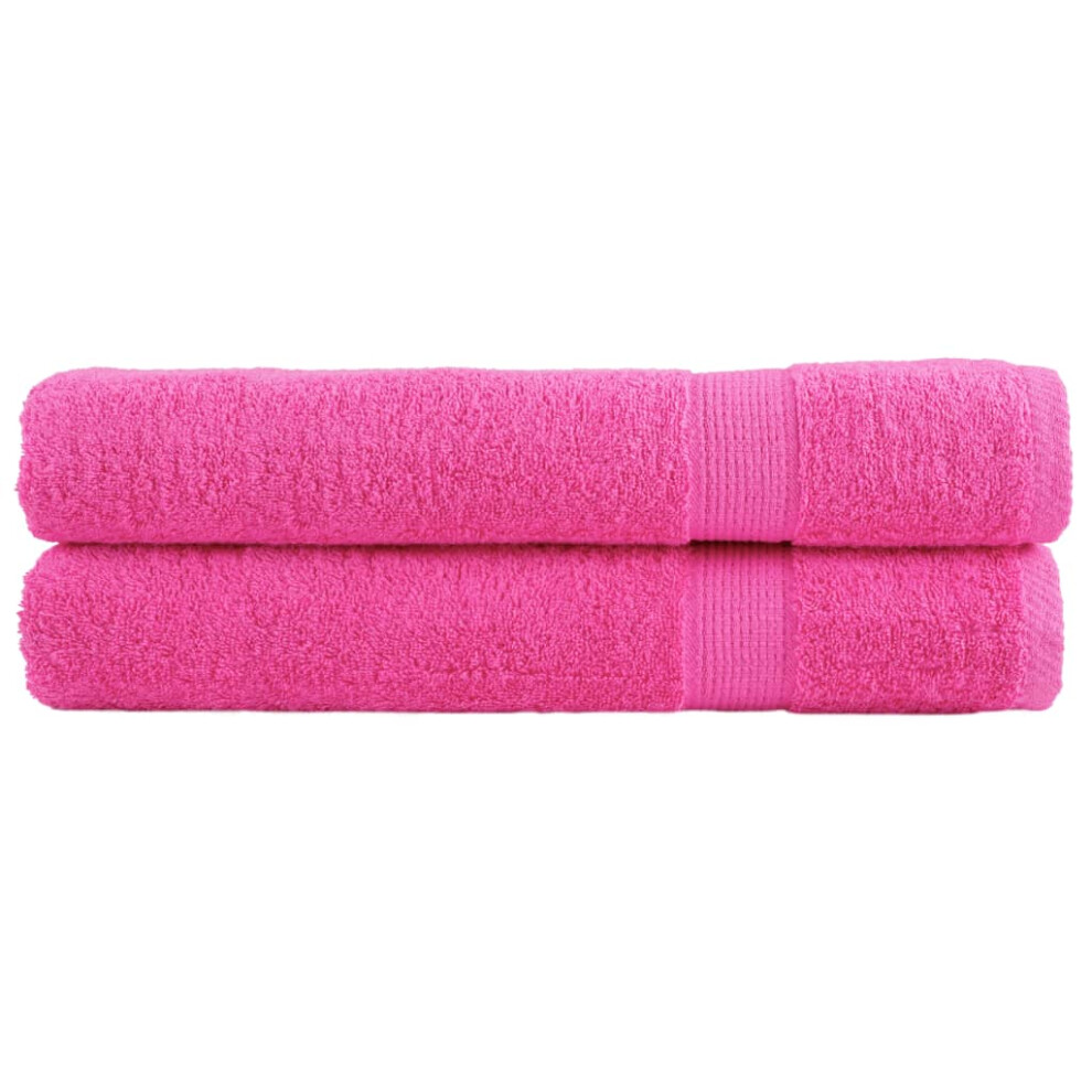 (pink, 80 x 200 cm) vidaXL Premium Sauna Towels Absorbent Bath Towel 2 pcs Grey 600gsm 100% Cotton