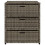 VidaXL vidaXL Gartenschrank Grau 55x59x69 cm Poly Rattan 7
