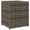 VidaXL vidaXL Gartenschrank Grau 55x59x69 cm Poly Rattan 9