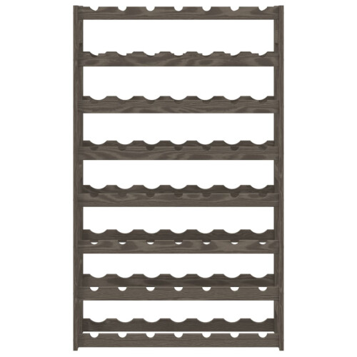 VidaXL vidaXL Wine Rack for 56 Bottles Wine Shelf Bottle Holder Grey Solid Wood Pine 2