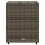 VidaXL vidaXL Gartenschrank Grau 55x59x69 cm Poly Rattan 8