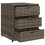 VidaXL vidaXL Gartenschrank Grau 55x59x69 cm Poly Rattan 6