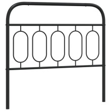 vidaXL Metal Headboard Bedroom Home Bed Header Bed Headboard Black 100 cm