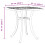VidaXL vidaXL Garden Table Outdoor Dining Table Side Table Bronze Cast Aluminium 4