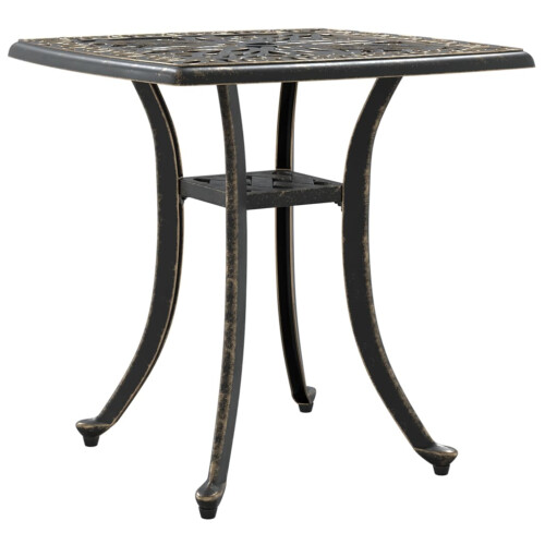 VidaXL vidaXL Garden Table Outdoor Dining Table Side Table Bronze Cast Aluminium