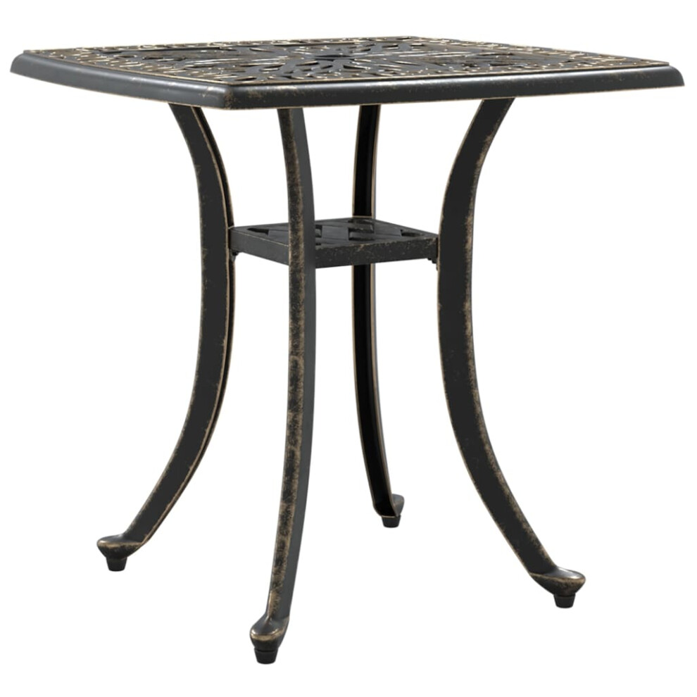 vidaXL Garden Table Outdoor Dining Table Side Table Bronze Cast Aluminium