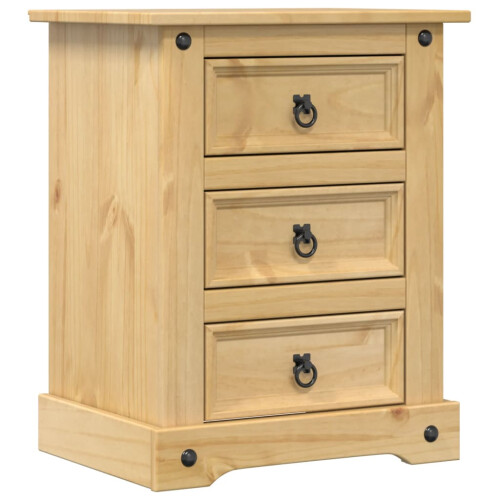 VidaXL vidaXL Bedside Cabinet Nightstand Bed Side Table Bed Cabinet Solid Wood Pine 1